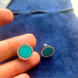 Michael kors turquoise stud earrings